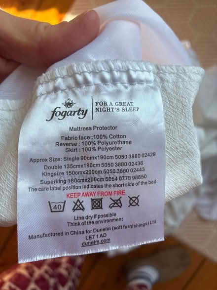 Photo of free Super king mattress protector (Penylan CF23) #1