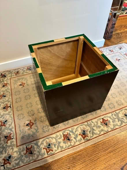 Photo of free Black box end table/display (Lawrence and Pruneridge) #2