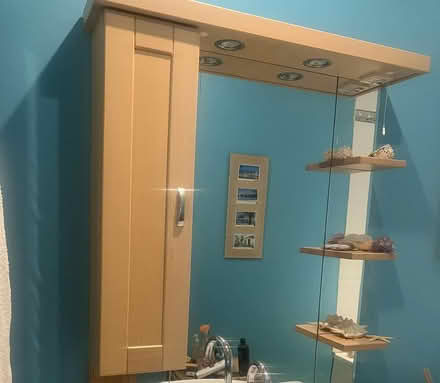 Photo of free Bathroom mirror, cupboard + lights (Fairfield Park BA1) #1