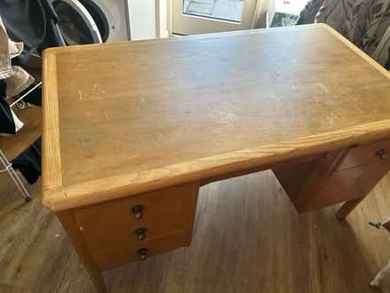 Photo of free Large solid wood desk (Newton-by-Tattenhall CH3) #3