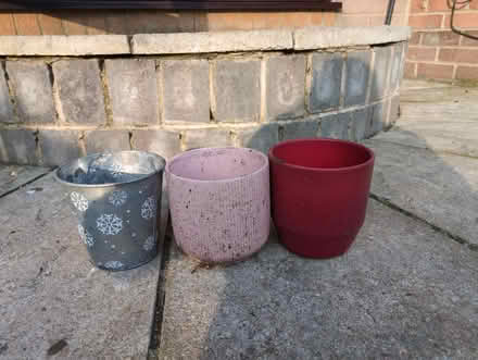 Photo of free 3 x Plant pots (Sothall S20) #1