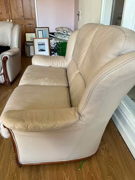 Photo of free Two seater leather couch (Dun Laoghaire) #2