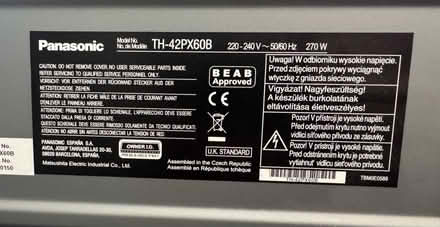 Photo of free Panasonic Plasma TV (Odd Down) #4