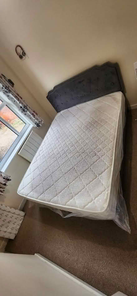 Photo of free king size bed with mattress (Haverhill CB9) #1