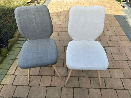 Photo of free 2 fabric covered dining chairs (Leeds LS16) #2