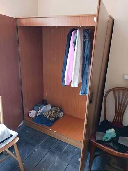 Photo of free Wardrobe teak affect (Clapham North London SW4) #1