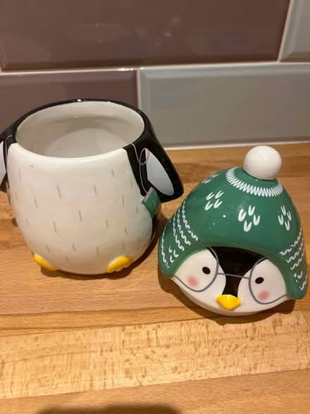 Photo of free Penguin storage pot (Chester, Garden Quarter CH1) #2