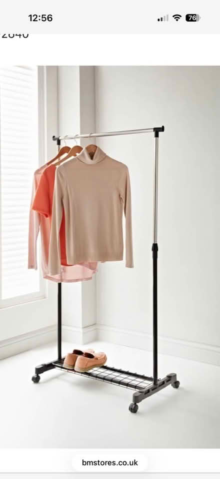 Photo of free Clothing hanging rail (Thetford IP24) #1