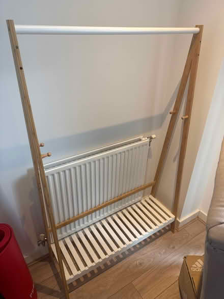 Photo of free Wooden clothing rack (Edgware HA8) #1