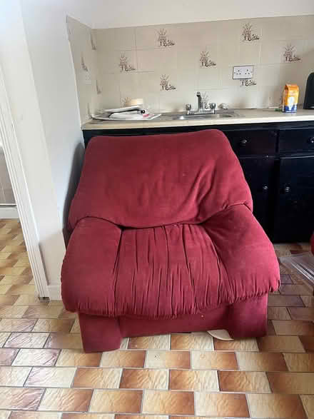Photo of free Sofa and armchair (Carrickmines) #3