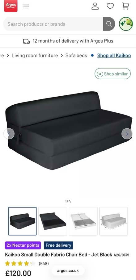 Photo of Chairbed or foldable mattress (Loughborough LE11) #1