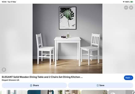 Photo of free Table & 2 Chair (DY1) #1