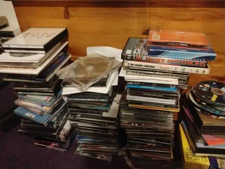 Photo of free CDs and dvds and tapes bundle (TN34 blacklands) #1