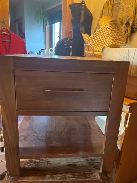 Photo of free 2 solid dark wood Zocalo bedside tables (Drum Brae EH12) #1