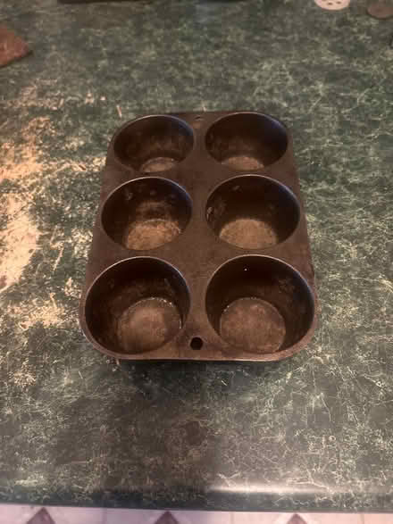 Photo of free Vintage Cast iron muffin pan (Brightwood Park) #1