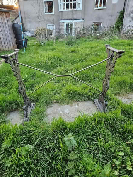 Photo of free Cast iron table base (Bedminster) #1