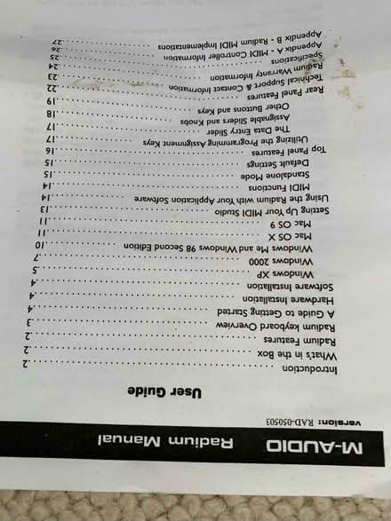 Photo of free Radium midi keyboard (Wrington BS40) #1