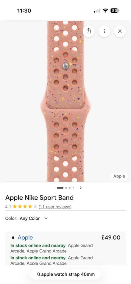 Photo of free Apple Watch Strap (Thetford IP24) #2