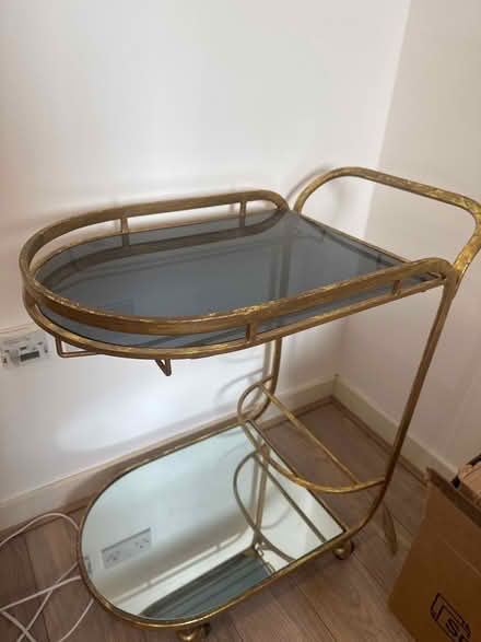 Photo of free Gold mirrored bar cart (Edgware HA8) #1