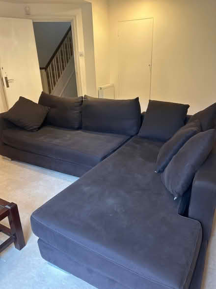 Photo of free Dark brown corner sofa (High St Ken W8) #2