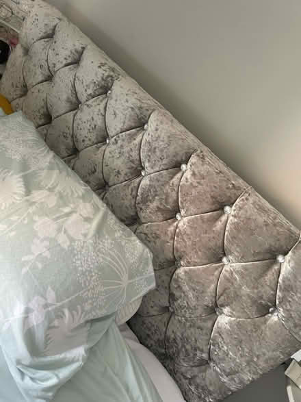 Photo of free velvet crushed double bed mattress (Rainham RM13) #1