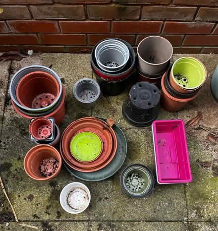 Photo of free Plastic plant pots - variety sizes (HA8 / Edgware) #1