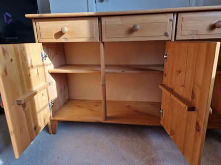 Photo of free 3 Door & 3 Drawer Pine Sideboard (Bracknell Forest RG42) #4