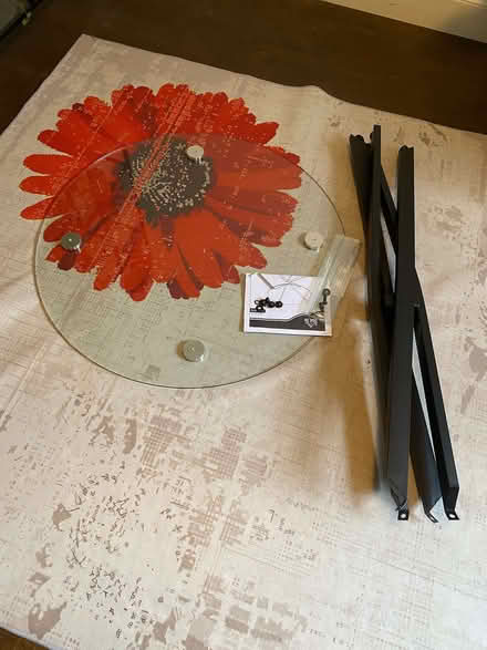 Photo of free Dining Table with Clear Glass Top (Preston Park area BN1) #4