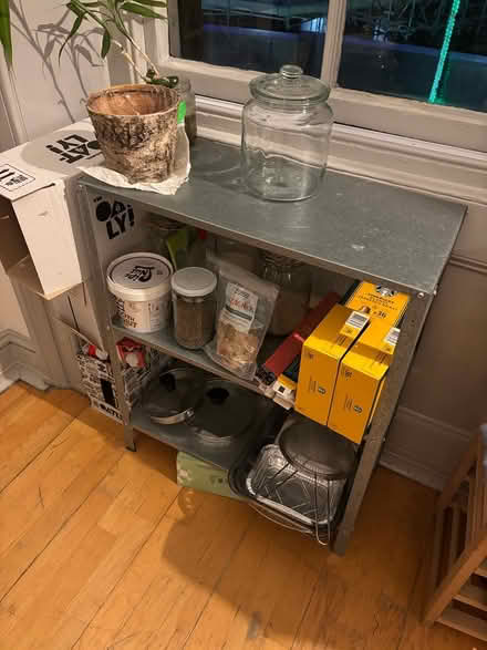 Photo of free Silver metal kitchen shelf (N7 9EA) #2