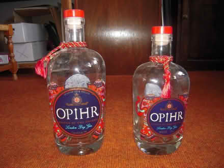 Photo of free A pair of empty Ophir gin bottles (Maidenhead SL6) #1