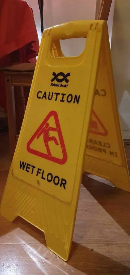 Photo of free Wet floor sign (Hartington Road BN2) #1