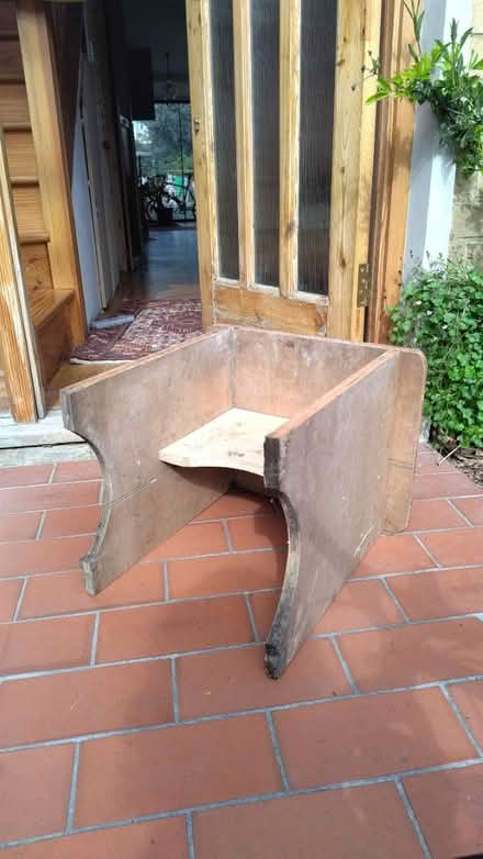 Photo of free Plywood table / stool (SW11 5) #2