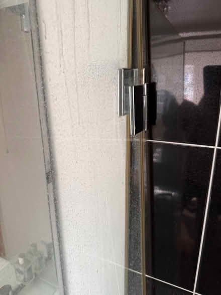 Photo of free Corner shower enclosure: fixed panels, clear glass (Wokingham RG40) #2
