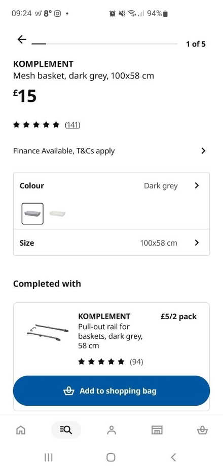 Photo of free Ikea komplement baskets grey x3 (Ashton-Under-Lyne OL6 8) #2