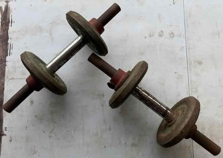 Photo of free 2 x Dumbbells, 12lbs each (approx) (Southport PR8) #2