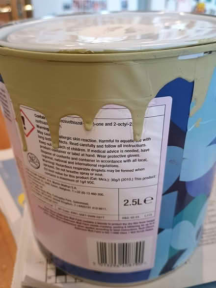 Photo of free Full tin of bathroom paint (Horsell, Woking) #2