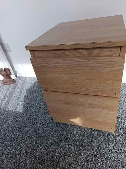 Photo of free small bedside table with 2 drawers (Lancing BN15) #1