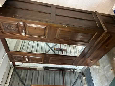 Photo of free Old mahogany wardrobe (March PE15) #3