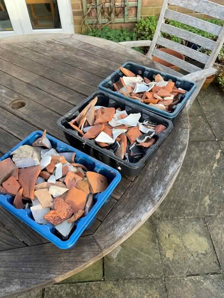 Photo of free Trays of crocks for plant pot drainage (Poringland NR14) #1