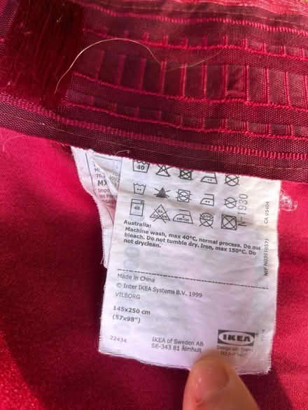 Photo of free Complete set for red curtains (CT2) #4