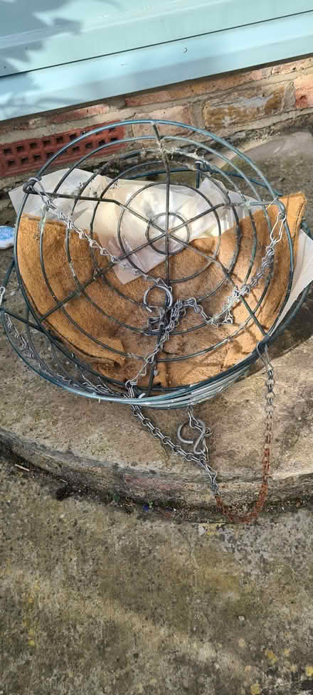 Photo of free 2 steel hanging baskets 30cm & 35cm diameter (North Town SL6) #1