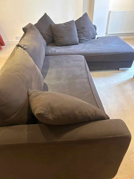 Photo of free Dark brown corner sofa (High St Ken W8) #1