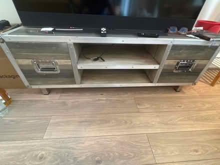 Photo of free Wooden Metal Tv Console (Edgware HA8) #1