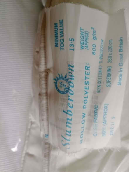 Photo of free Super King size duvet. (Frimley Ward GU16) #1