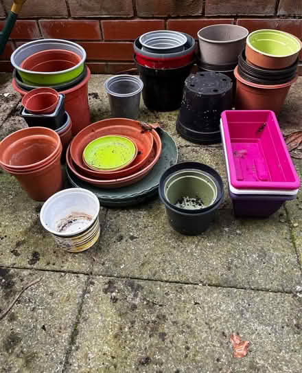 Photo of free Plastic plant pots - variety sizes (HA8 / Edgware) #2