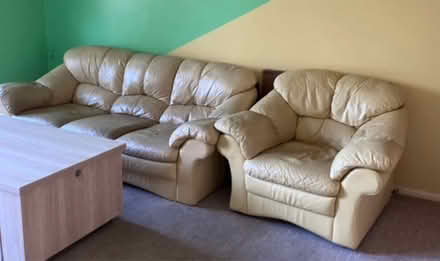 Photo of free Sofas and footstool (Ellesmere) #1