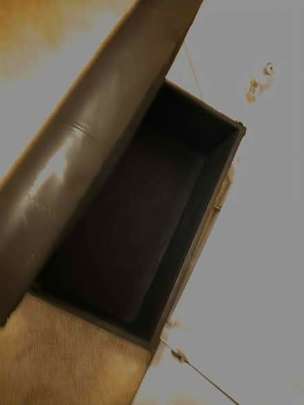 Photo of free Espresso Leather storage bench (Essex, Md) #1