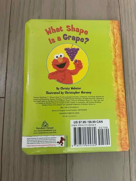 Photo of free Small Sesame St shapes board book (Kennedy/16th in Markham) #2