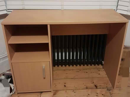 Photo of free Small desk with shelf and cupboard (Brighton BN2) #1