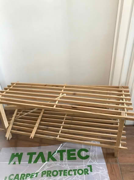 Photo of free Shoe rack broken but any use for wood? (New England Quarter BN1) #1